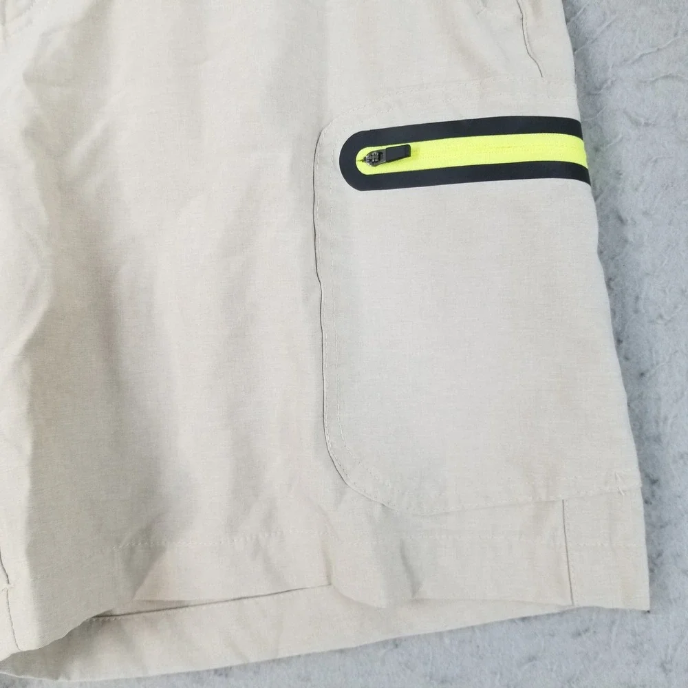 Loco Kaili Shorts Mens 36 Tan Fishing Performance Cargo Stretch Hybrid Pockets